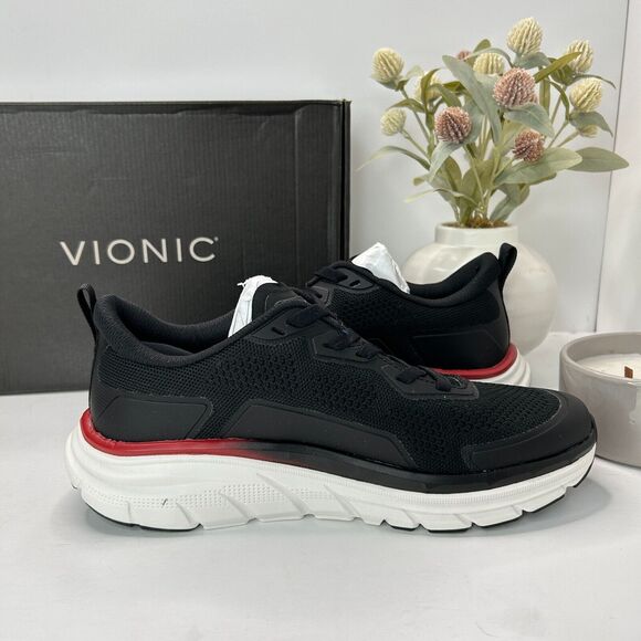 Vionic MWalk Max Walking Sneaker Water Repellent Black J0146F1001 Men 8.5M NWB - Picture 6 of 9